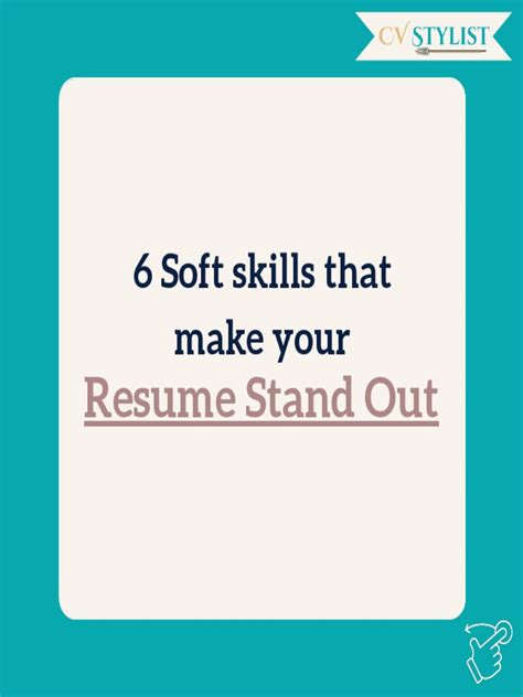 6 Soft Skills That Make Your Resume Stand Out | PDF