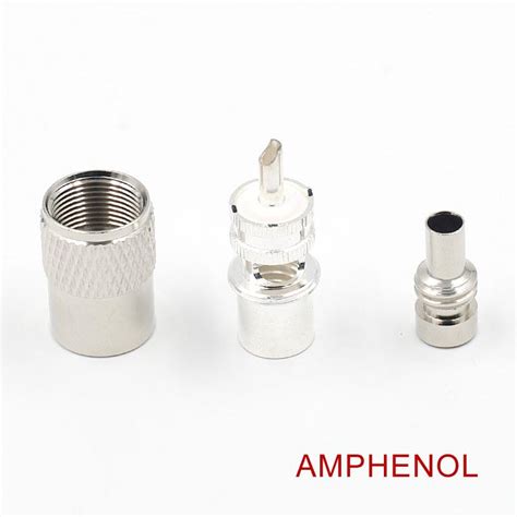 Amphenol Uhf Pl Male Solder Coax Connector With Reducer For Ohm