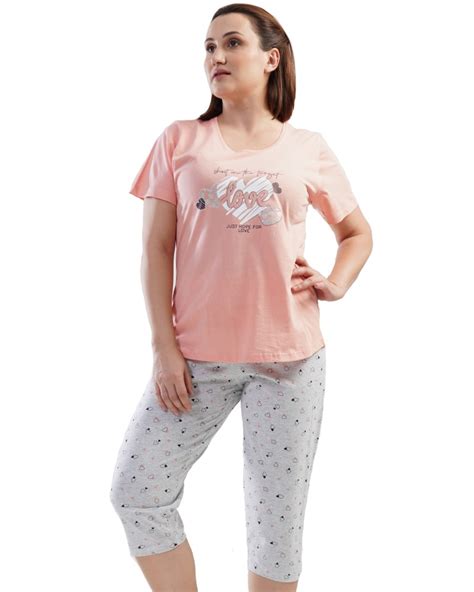 Pijama Talla Grande Pirata Manga Corta Mujer Sunshine Flor Rosa