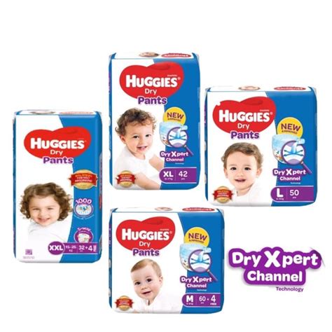 Huggies Dry Pants Mega Packs S66 M60 L50 XL42 XXL32 Lazada