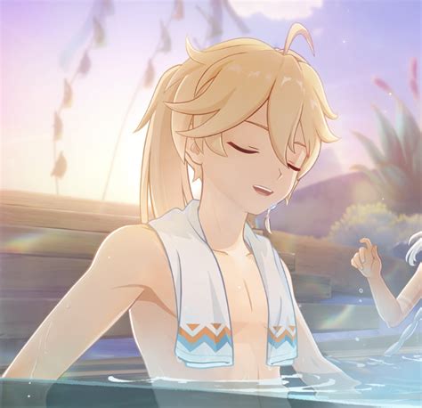 AETHER IN THE HOT SPRINGS Genshin Impact HoYoLAB