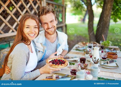 Celebrating Thanksgiving Stock Image Image Of Happy 58894861