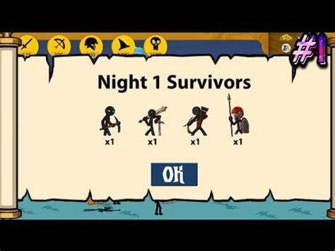 Tem K Giant Spearton Archidon Swordwrath Miner Vs Tem Zombie Night