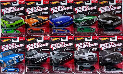 Hot Wheels Fast Furious Temalı Araçlar 10 lu Set