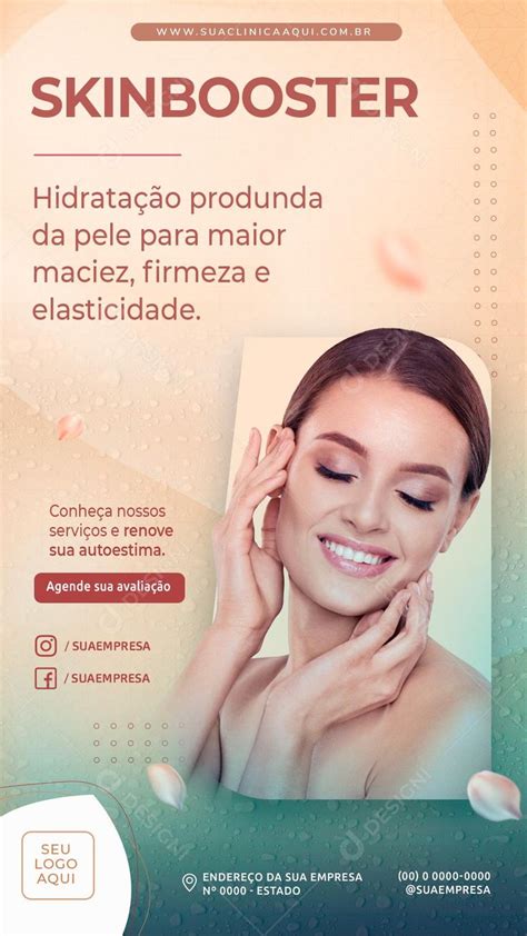 Post Story Clínica Skinbooster Hidratação Produnda Da Pele Social Media