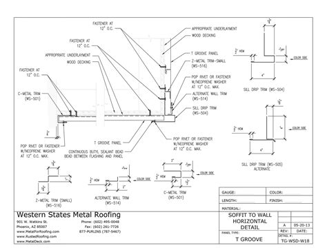 C Metal Trim Detail Installation Types T Groove Metal Soffit Panel