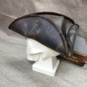 Leather Tricorne Hat - Etsy