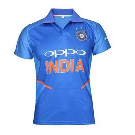 Half Sleeve Indian Cricket Jersey Size S 3xl At Rs 600 Piece In