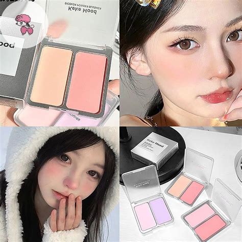 Grl Girl Blush แตงหนาสแดง Nude แตงหนาธรรมชาต Matte Milk Tea สสม Long Lasting Rouge ส