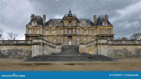 Maisons Laffitte France April 4 2016 Castle Stock Image Image Of