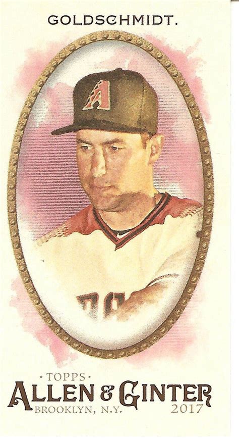 2017 Topps Allen Ginter S Mini 125 Paul Goldschmidt For Sale