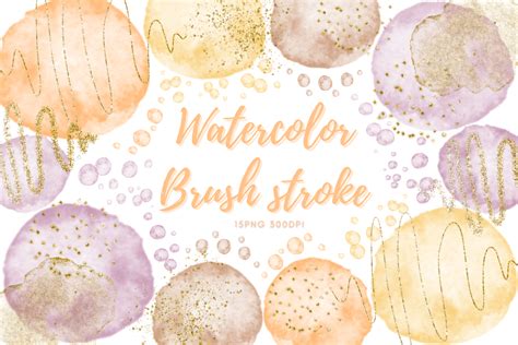 Watercolor Brush Strokes Clipart Graphic by Khim08Studio · Creative Fabrica