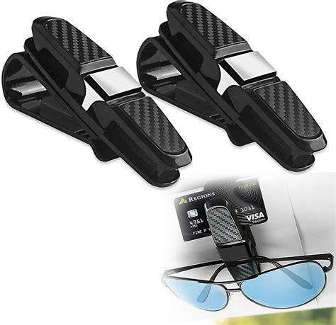 Amazon Gunhunt 2 PCS Glasses Holders For Car Sun Visor Sunglass