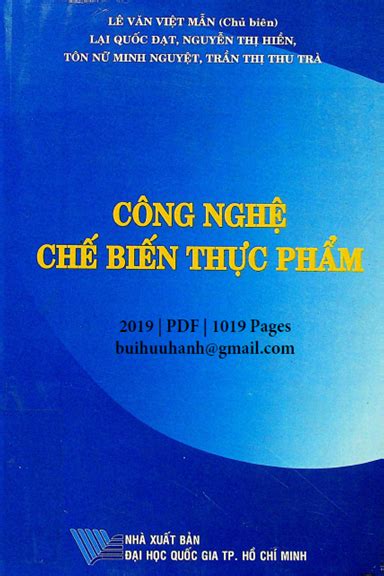 Công Nghệ Chế Biến Thực Phẩm NXB Đại Học Quốc Gia 2019 Lê Văn Việt