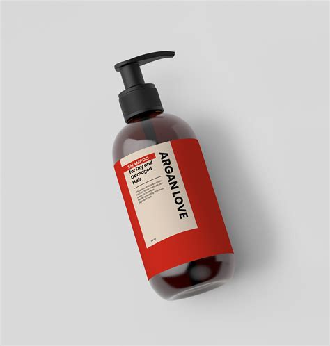 Label design for hair cosmetics on Behance