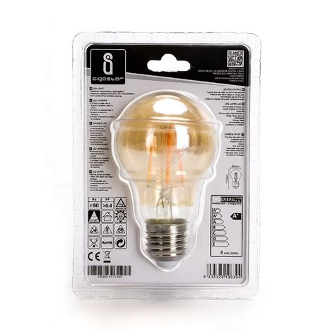 LED Крушка A60 E27 4W 230V 2200K Aigostar Lampite