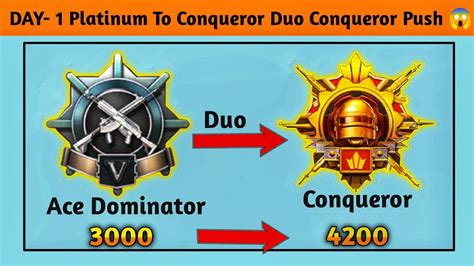 Day Platinum To Conqueror Rank Push In Bgmi C S Duo Conqueror