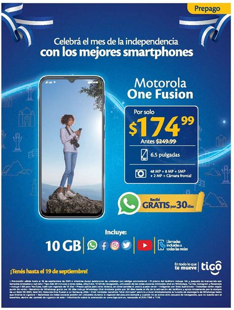 Oferta De Smartphone Motorla Prepago En Tigo El Salvador 17