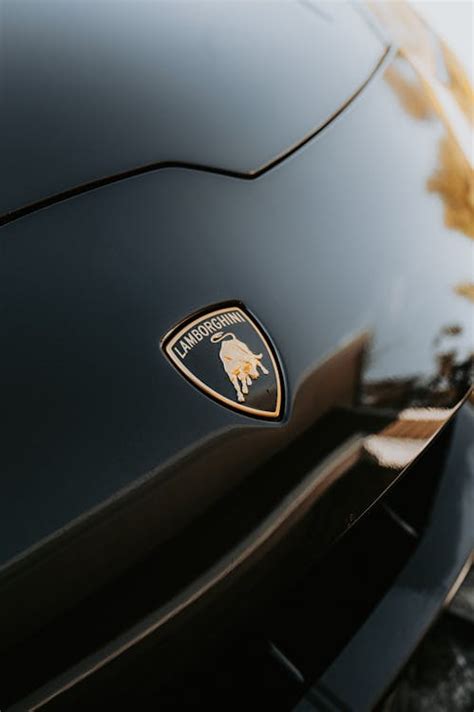 Close-up of the Emblem of a Lamborghini Car · Free Stock Photo