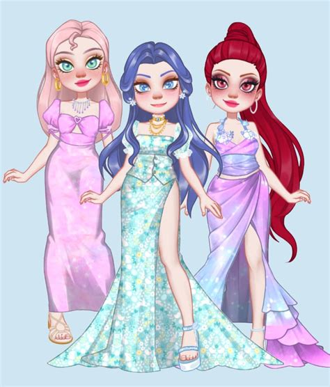 Flaky, Giggles and Petunia glamour dresses by Mayla93 on DeviantArt