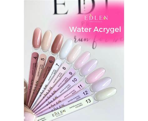 ᐉ EDLEN Water Acrygel NUDE 06 30 ml рідкий гель нюдовий купить в интернет магазине