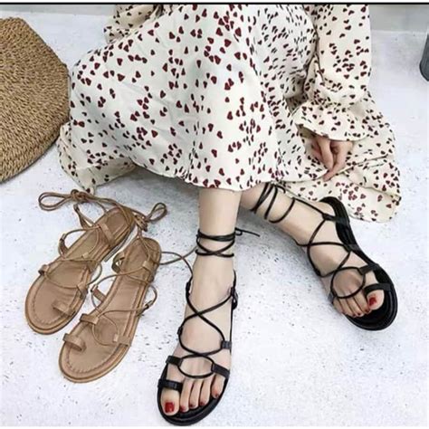 Dép sandan buộc dây phong cách xten siêu hot Shopee Việt Nam