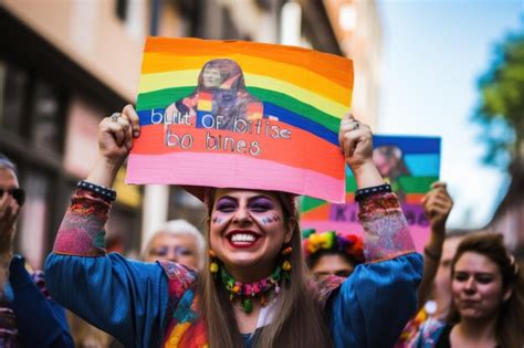 Premium Ai Image Lgbt Madrid Pride Parade Participants Lgbt Festival