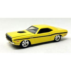 Hot Wheels Yellow 1970 Dodge Challenger R T With Real Riders Limited Edition Etsy