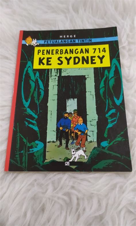 Petualangan Tintin Penerbangan 714 Ke Sydney Buku Alat Tulis