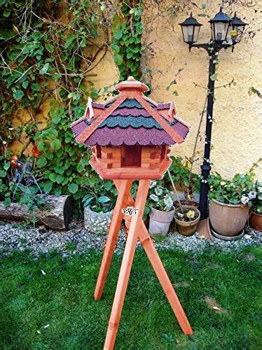 ᐅ gartenguru net ᐅ NEU gartendeko aus Holz große vogelfutterhaus mit