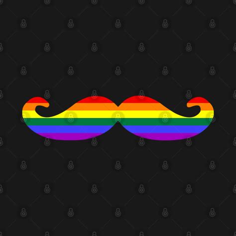Funny Gay Pride Flag Imperial Mustache Mustache T Shirt TeePublic