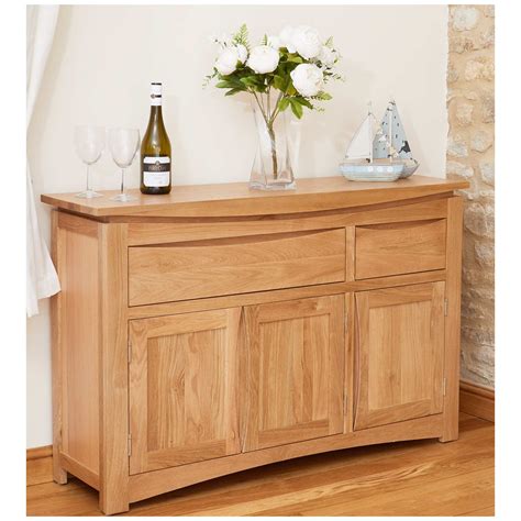 Addison Solid Oak Large Sideboard Credenza Sideboards