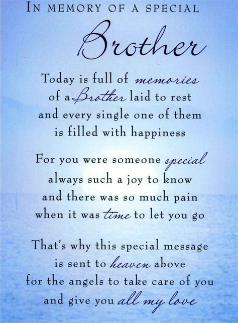 Brother Birthday In Heaven Poem