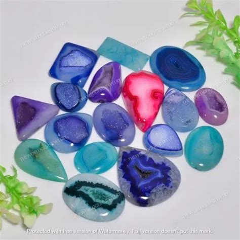 Mix Excellent Multi Botswana Agate Druzy Gemstone For Making Jewelry