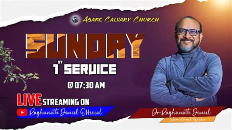 Agape Calvary Church Sunday Nd Service Message By Pastor