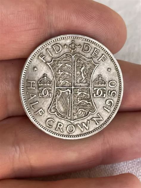 GREAT BRITAIN KING George VI Cupro Nickel Half Crown 1950 1 79