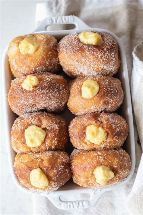 Homemade Brioche Donuts With Vanilla Custard Filling Farmhouse On Boone