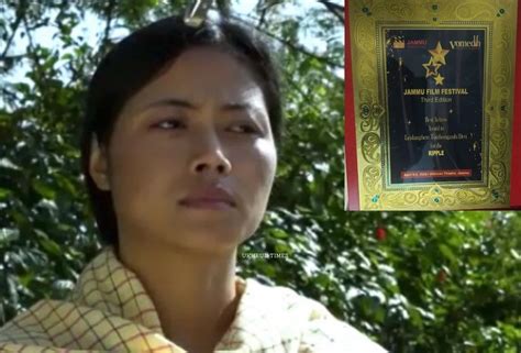 Manipuri Actor Leishangthem Tonthoi Bags Best Actress Award At Rd