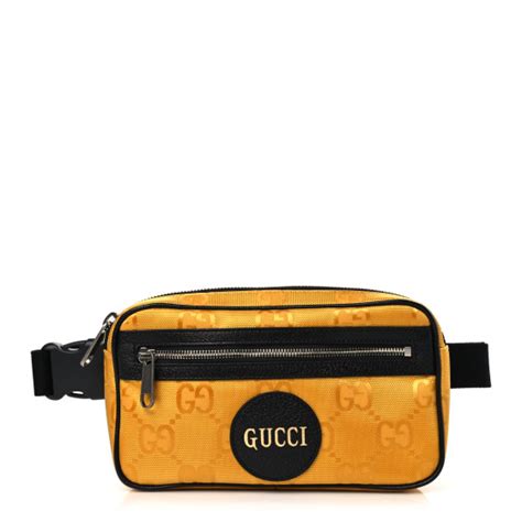 GUCCI Econyl Nylon Monogram Off The Grid Belt Bag Crop Black 1301375