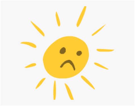 Clipart Sunshine Sad - Sun Sad, HD Png Download , Transparent Png Image ...