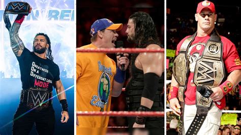 Roman Reigns opens up the promo segment on WWE RAW with John Cena