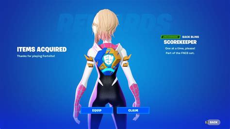 How To Unlock Scorekeeper Back Bling In Fortnite Full Guide FNCS