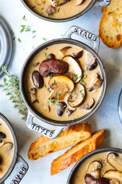 Creamy Roasted Mushroom Soup Damn Delicious