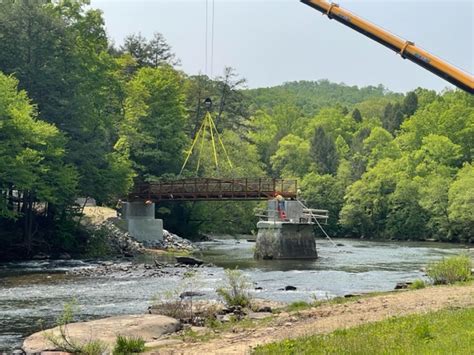 New Russellville Bridge Installed On Meadow River Trail Real Wv