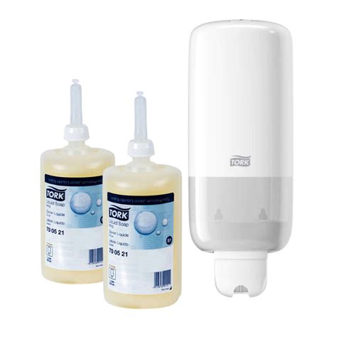 700521-560000 Jabón liquido Suave Premium + Dispensador Manual Tork®