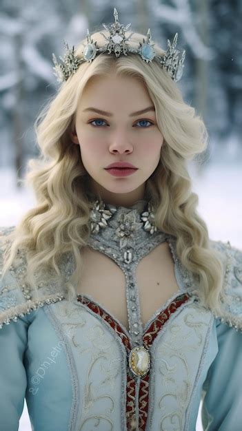 Premium Ai Image Fantasy Character Princess Character Snow Queen