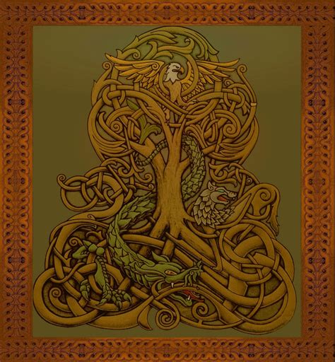 Yggdrasil In Norse Mythology Is The Tree Which Connects The 9 Worlds