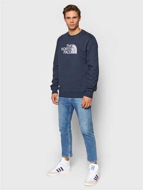 The North Face Bluza Drew Peak Crew Nf A Svr Granatowy Regular Fit