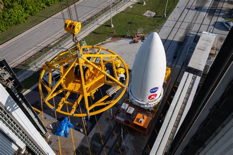 Mars 2020 Payload Fairing Arrives At KSC S Vertical Integration