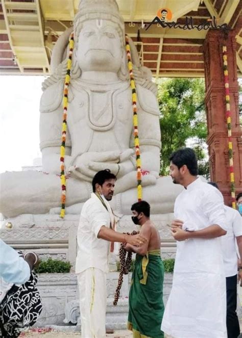 Live Chennai Actor Arjun Anjaneya Temple Kumbabishekamactor Arjun